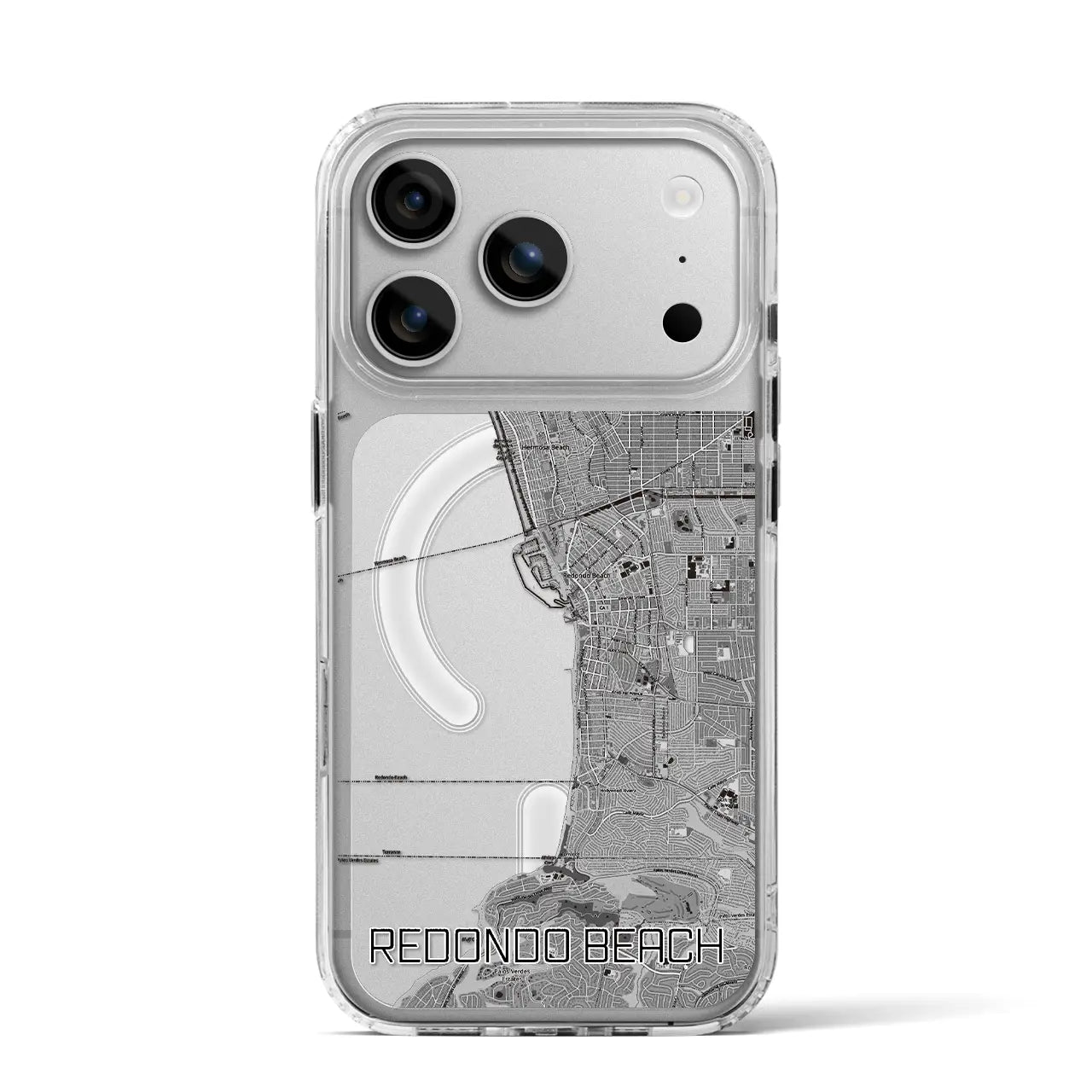 【レドンドビーチ(アメリカ)】地図柄iPhoneケース(MagSafeタイプ)