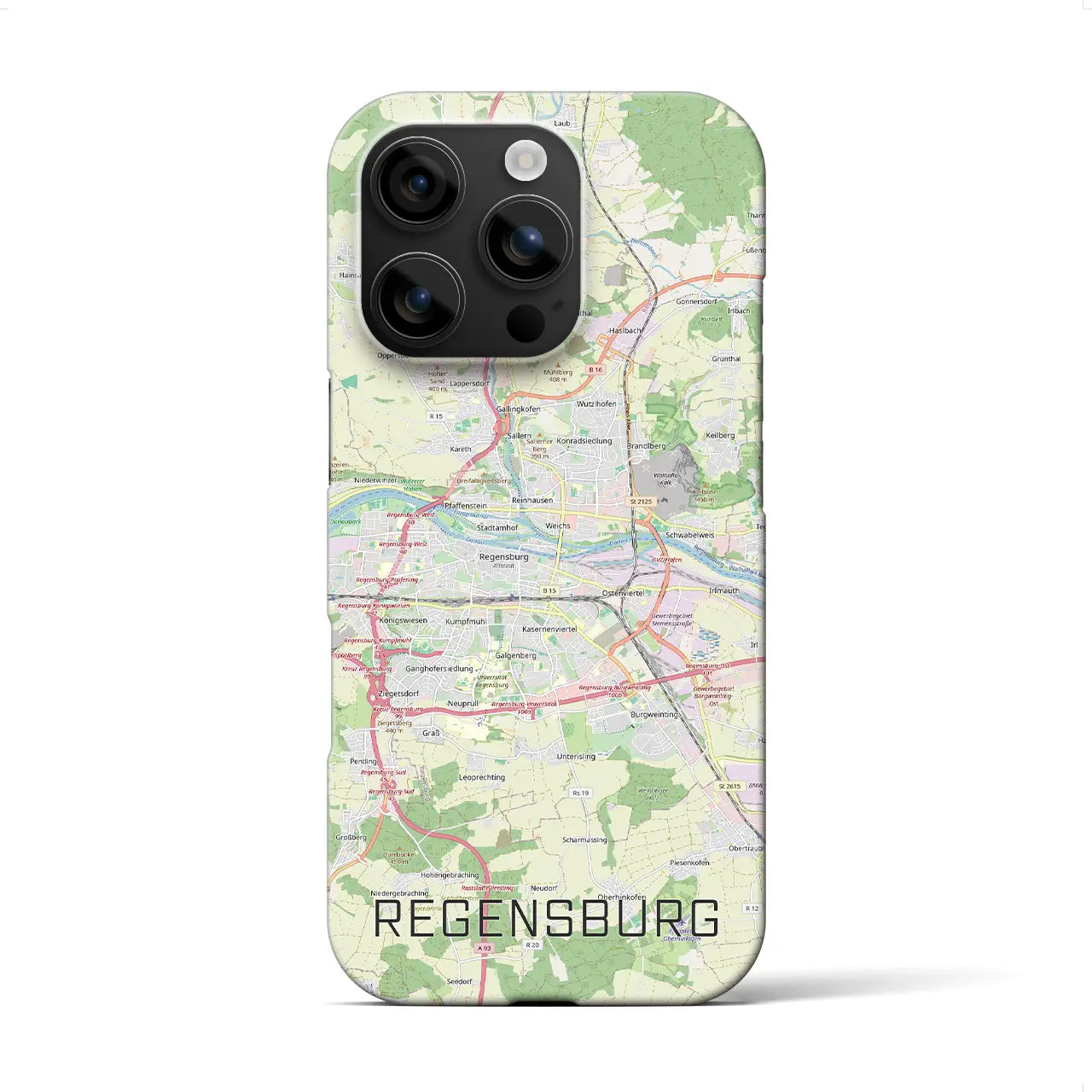 【レーゲンスブルク(ドイツ)】地図柄iPhoneケース(バックカバータイプ)