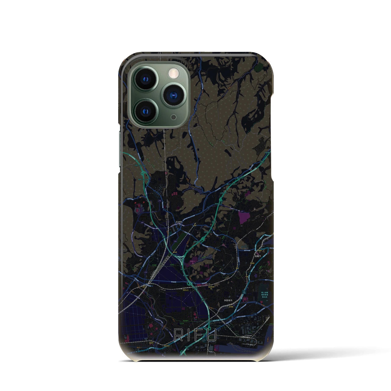 【利府(宮城県)】地図柄iPhoneケース(バックカバータイプ)