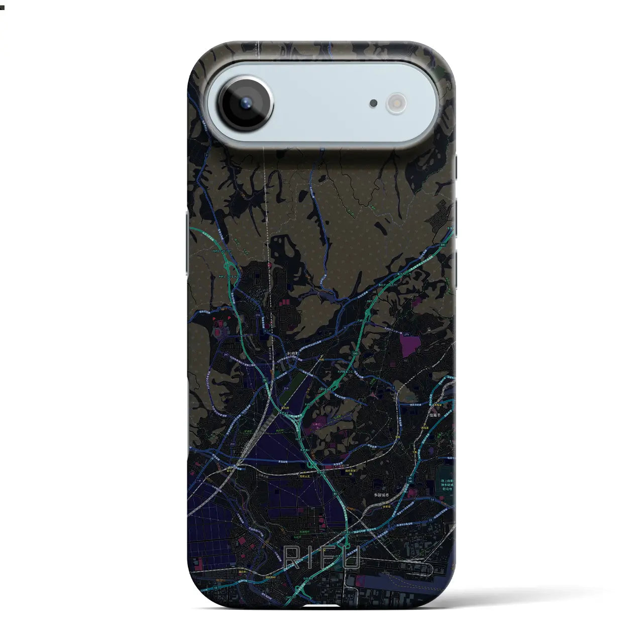 【利府(宮城県)】地図柄iPhoneケース(バックカバータイプ)