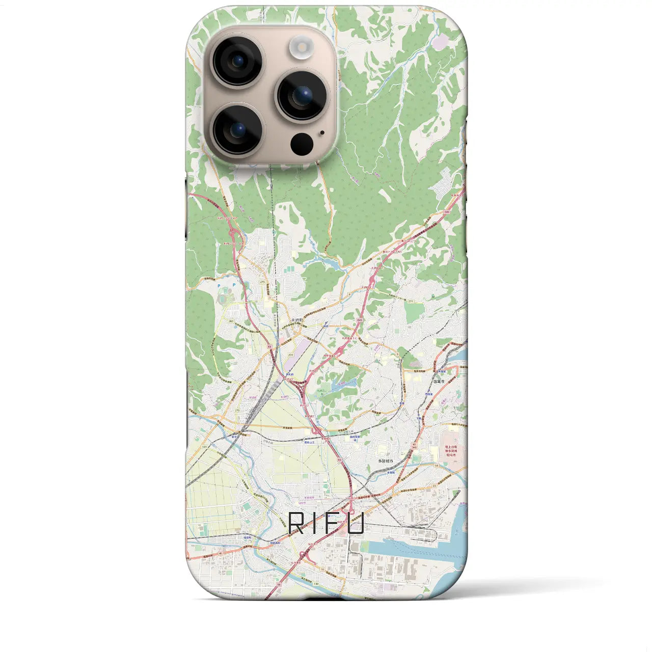 【利府(宮城県)】地図柄iPhoneケース(バックカバータイプ)