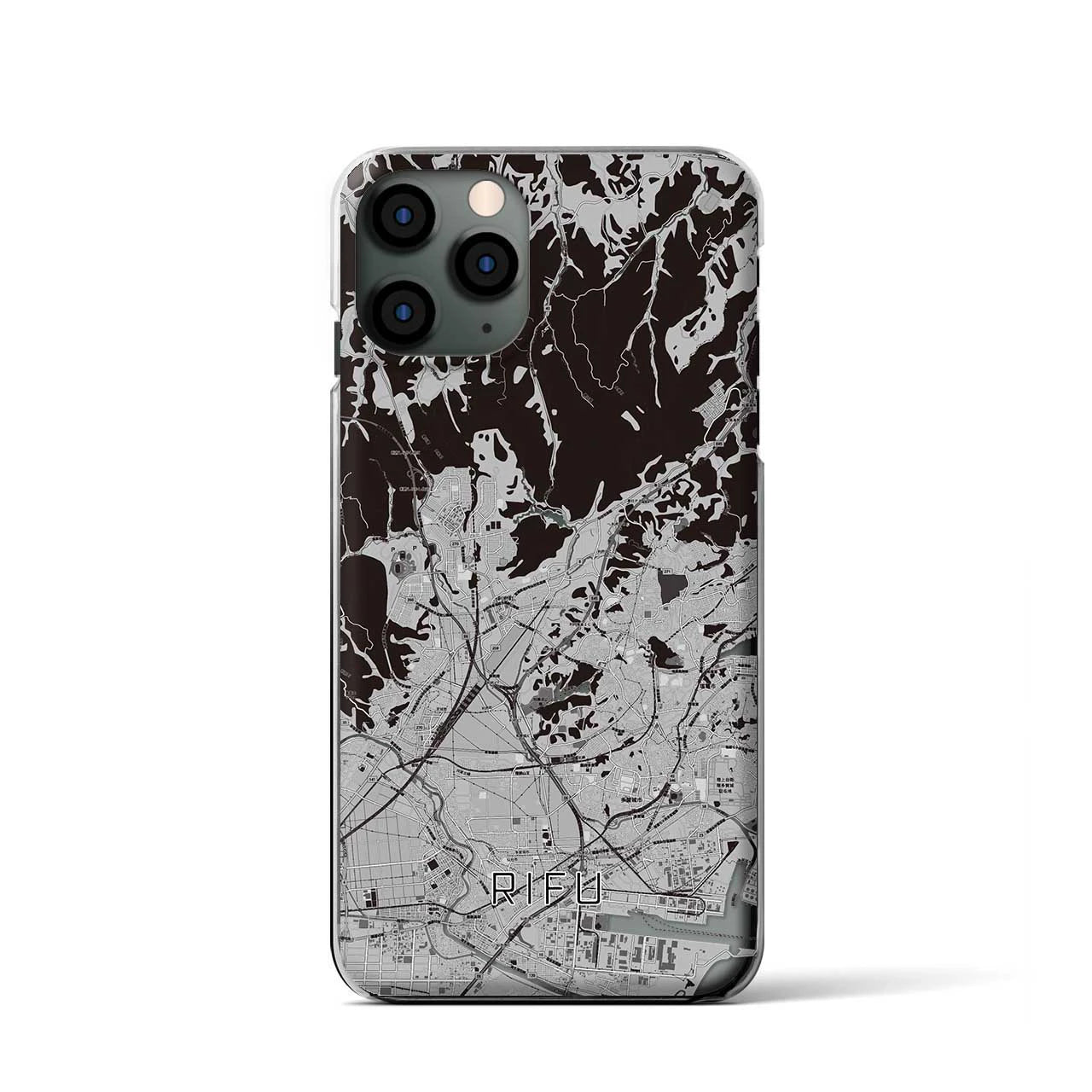 【利府(宮城県)】地図柄iPhoneケース(クリアタイプ)