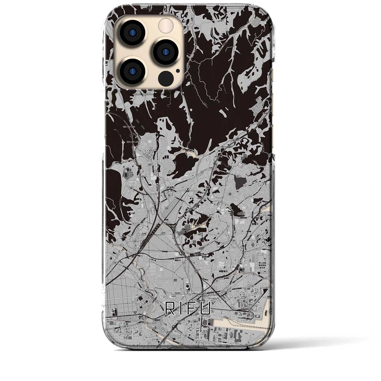 【利府(宮城県)】地図柄iPhoneケース(クリアタイプ)