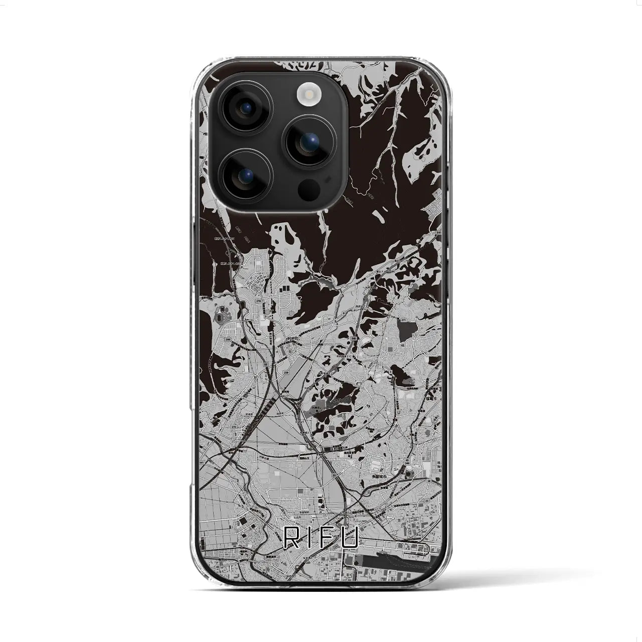 【利府(宮城県)】地図柄iPhoneケース(クリアタイプ)