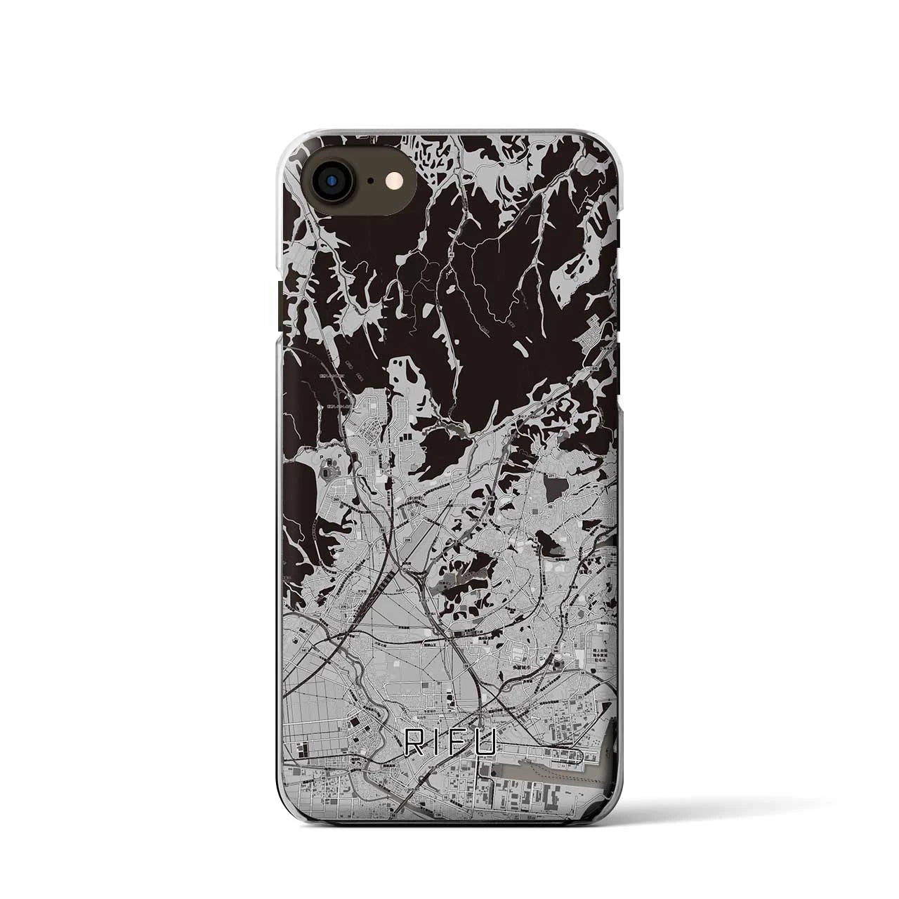 【利府(宮城県)】地図柄iPhoneケース(クリアタイプ)