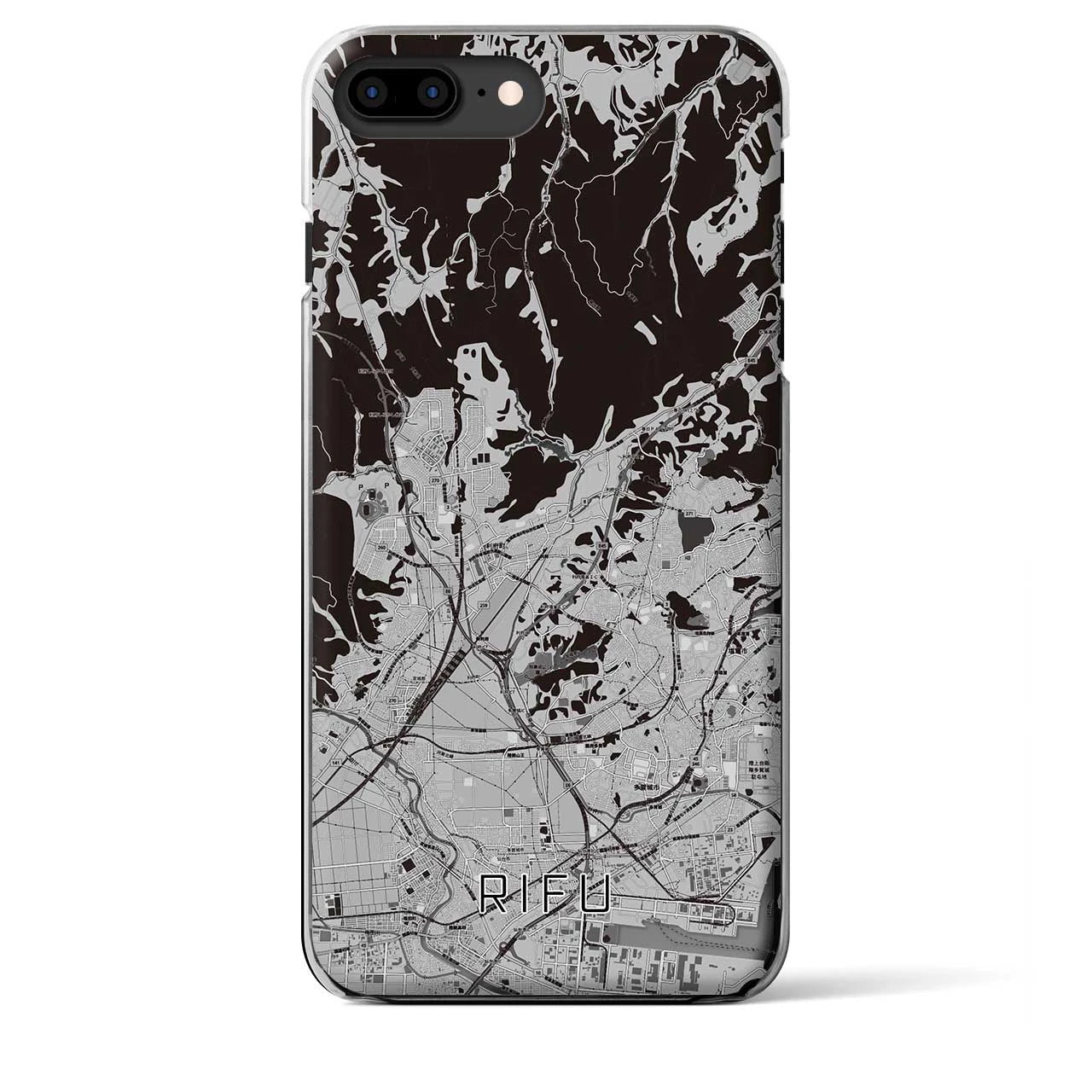 【利府(宮城県)】地図柄iPhoneケース(クリアタイプ)