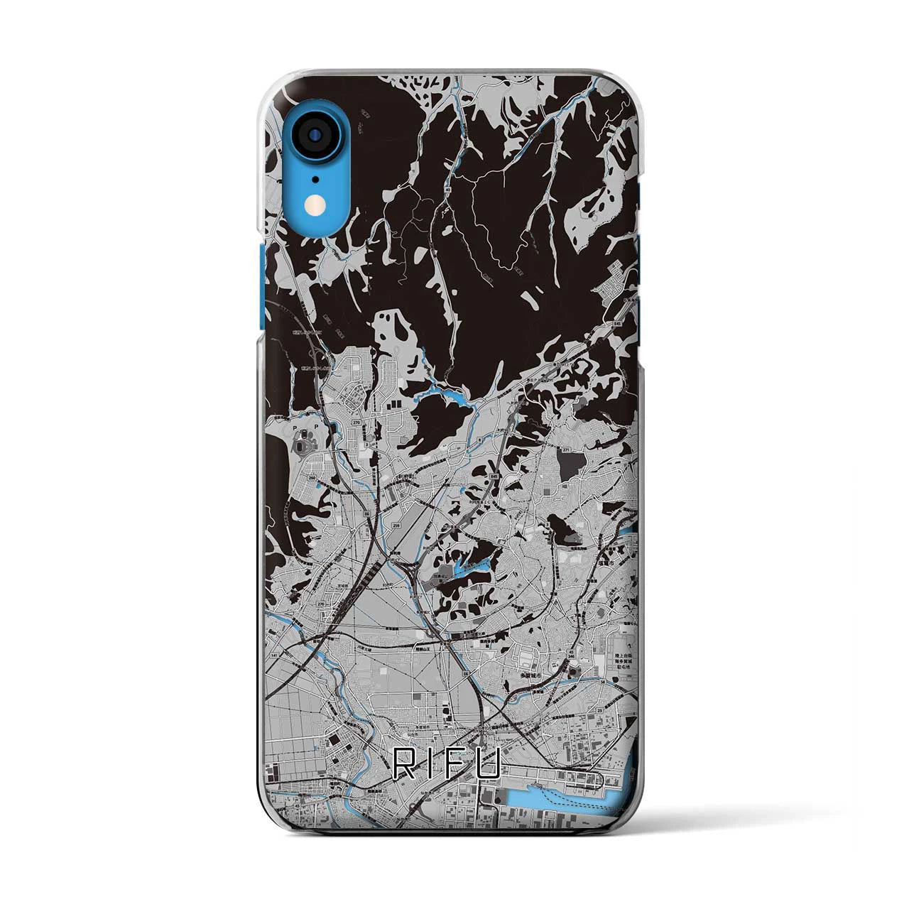 【利府(宮城県)】地図柄iPhoneケース(クリアタイプ)