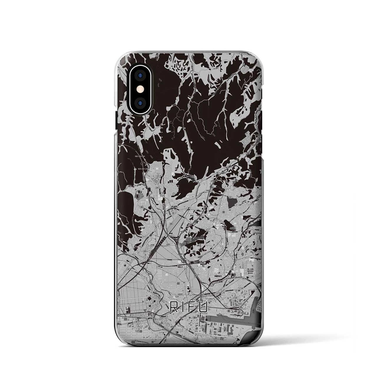 【利府(宮城県)】地図柄iPhoneケース(クリアタイプ)