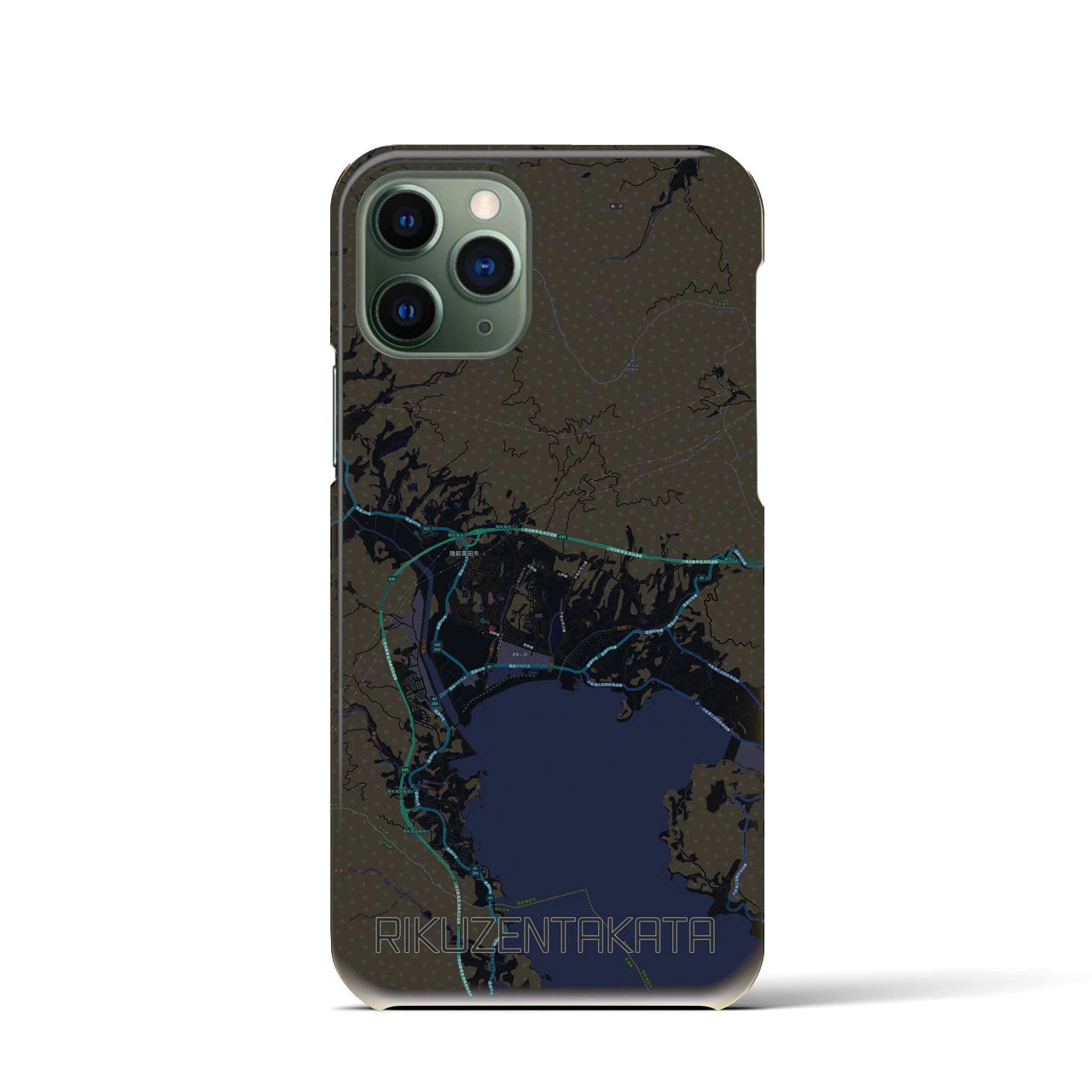 【陸前高田(岩手県)】地図柄iPhoneケース(バックカバータイプ)