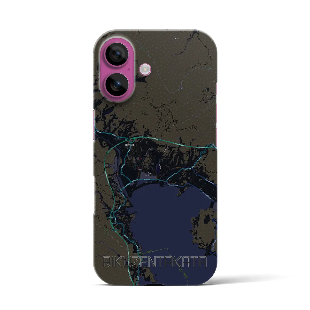 【陸前高田(岩手県)】地図柄iPhoneケース(バックカバータイプ)