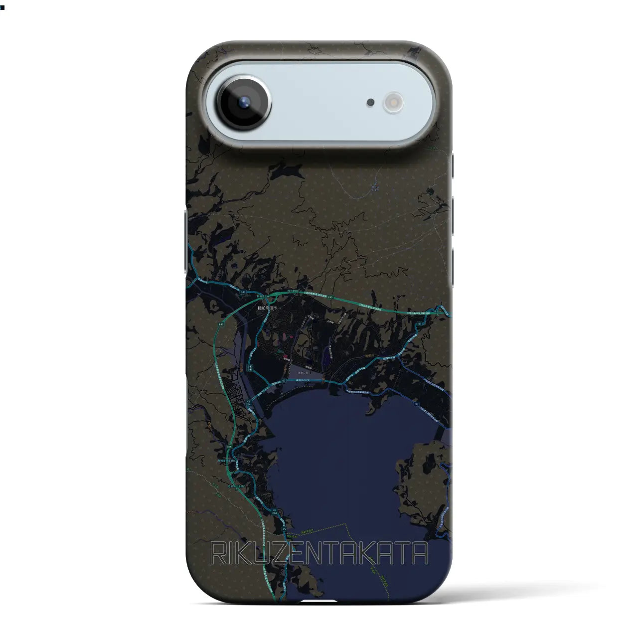 【陸前高田(岩手県)】地図柄iPhoneケース(バックカバータイプ)