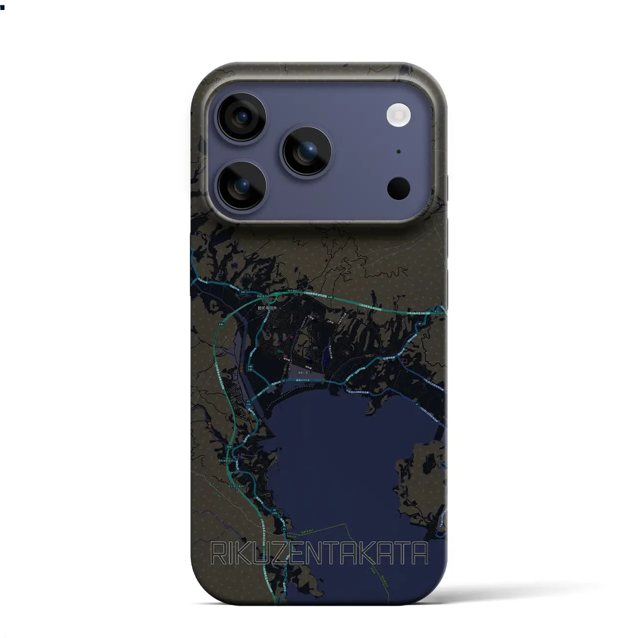 【陸前高田(岩手県)】地図柄iPhoneケース(バックカバータイプ)