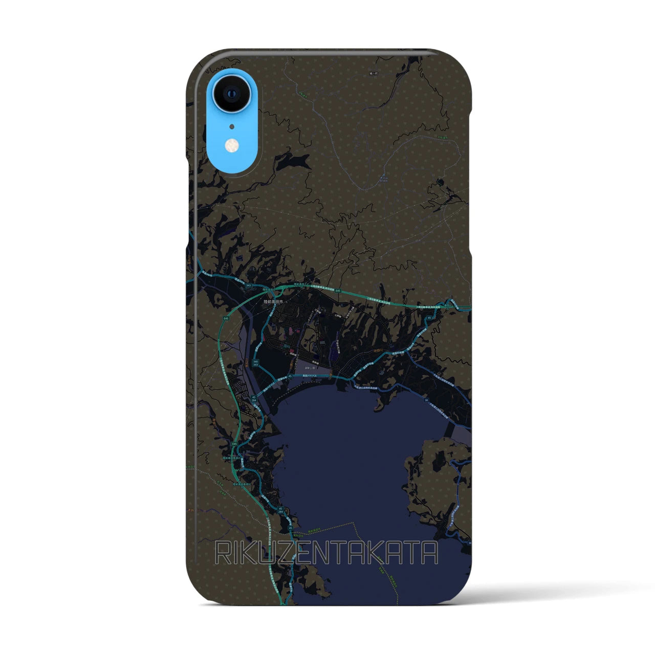 【陸前高田(岩手県)】地図柄iPhoneケース(バックカバータイプ)