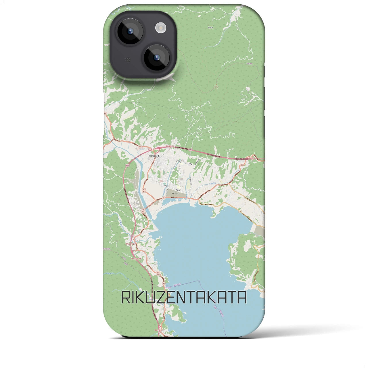 【陸前高田(岩手県)】地図柄iPhoneケース(バックカバータイプ)