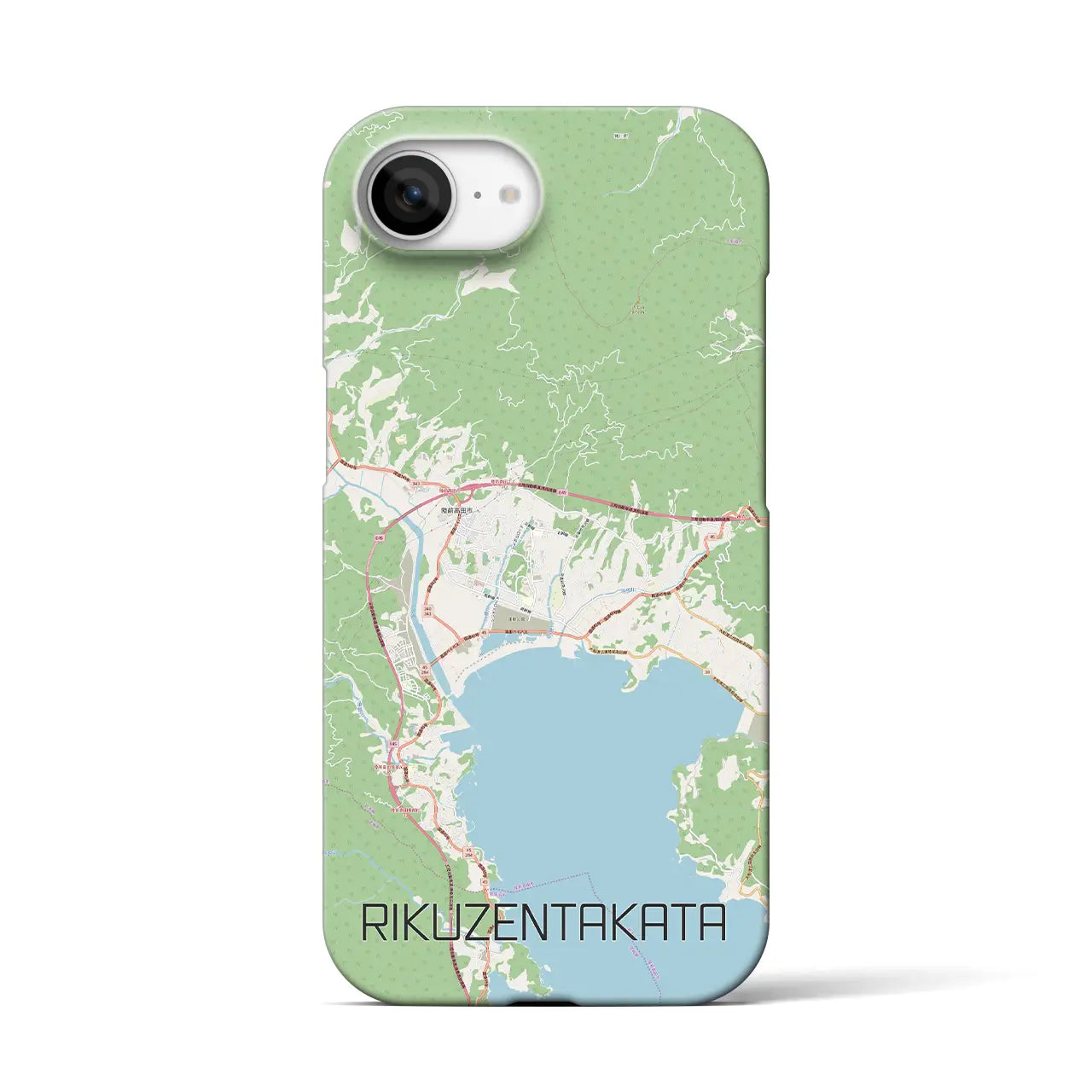 【陸前高田(岩手県)】地図柄iPhoneケース(バックカバータイプ)