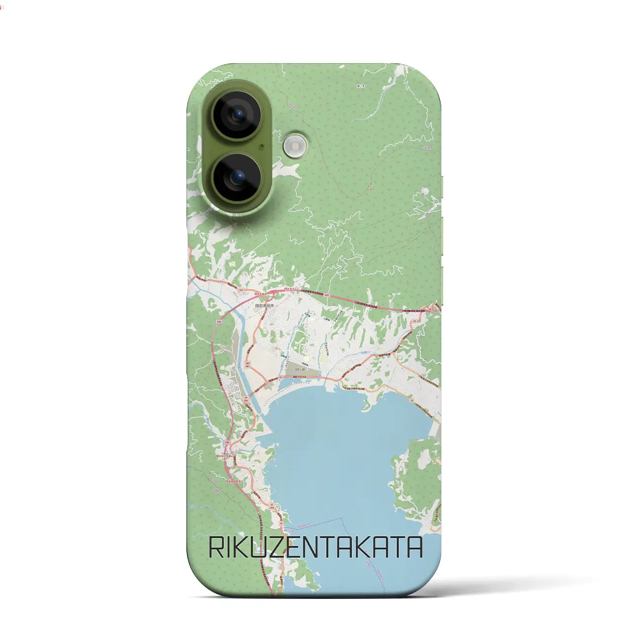 【陸前高田(岩手県)】地図柄iPhoneケース(バックカバータイプ)