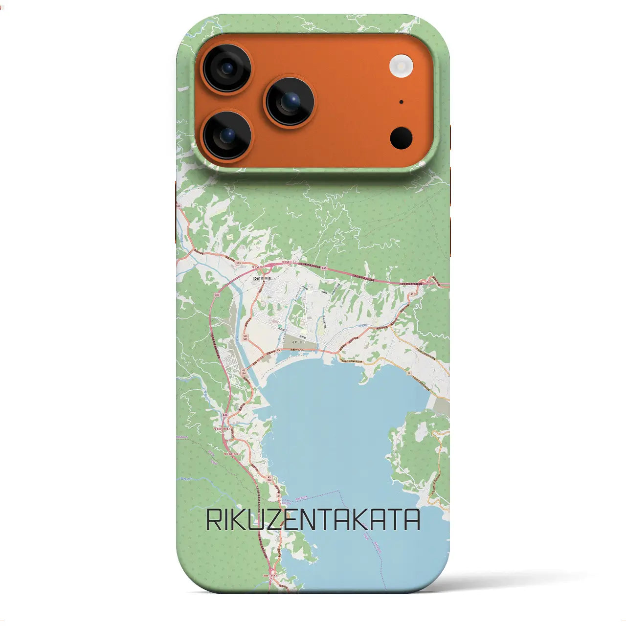 【陸前高田(岩手県)】地図柄iPhoneケース(バックカバータイプ)