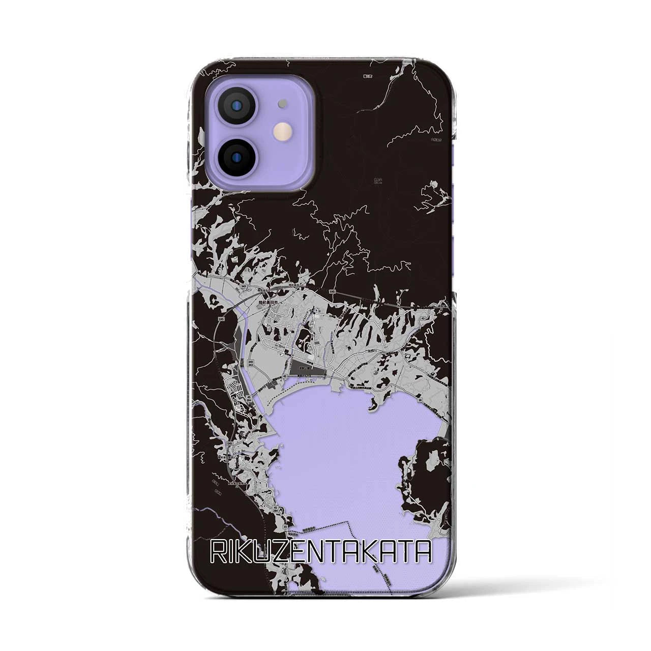 【陸前高田(岩手県)】地図柄iPhoneケース(クリアタイプ)