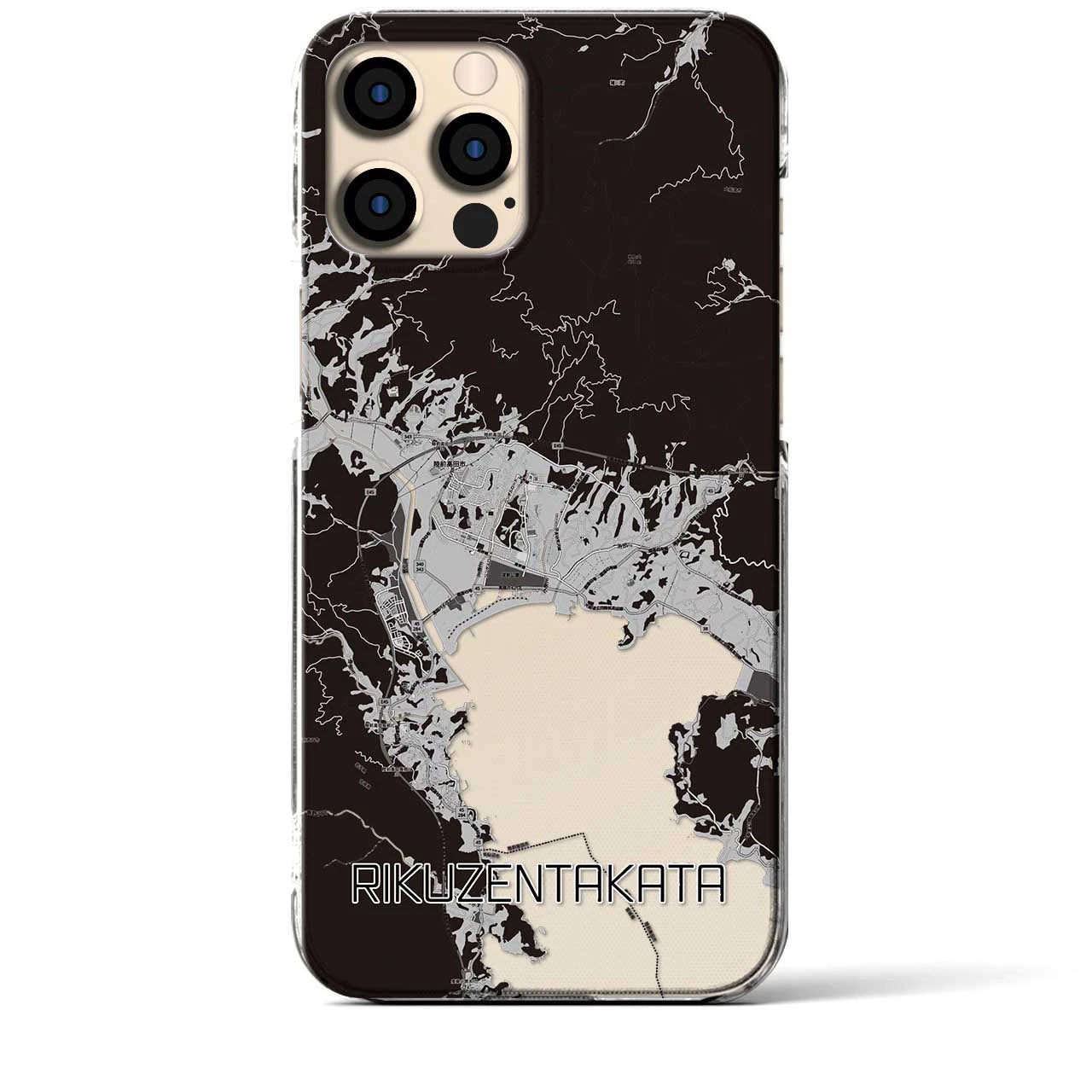 【陸前高田(岩手県)】地図柄iPhoneケース(クリアタイプ)