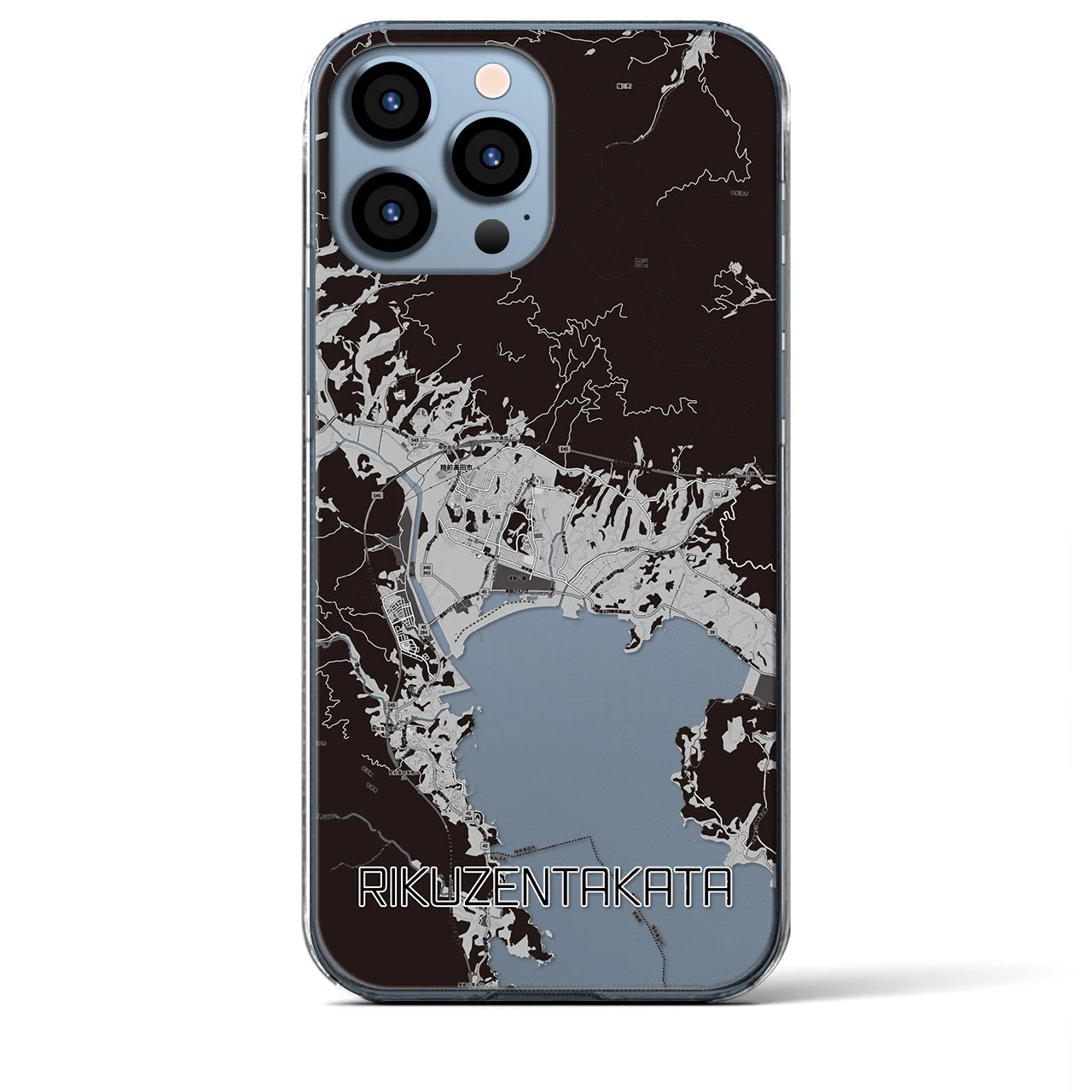 【陸前高田(岩手県)】地図柄iPhoneケース(クリアタイプ)