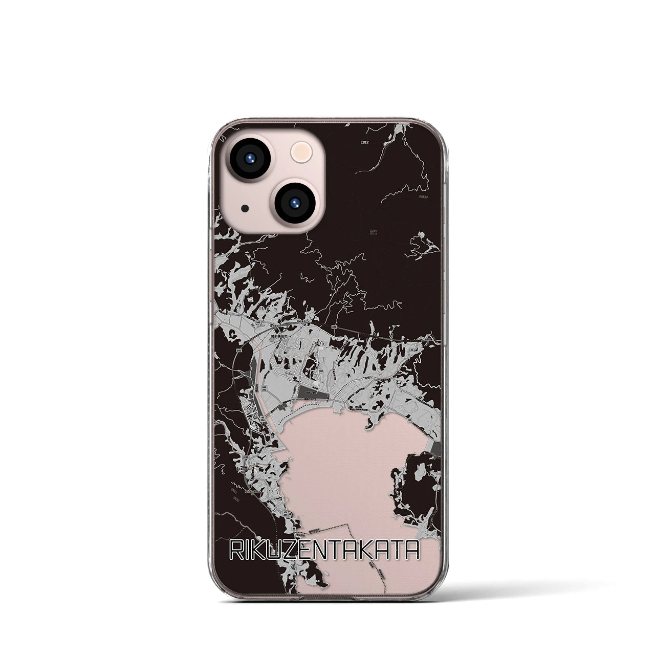 【陸前高田(岩手県)】地図柄iPhoneケース(クリアタイプ)