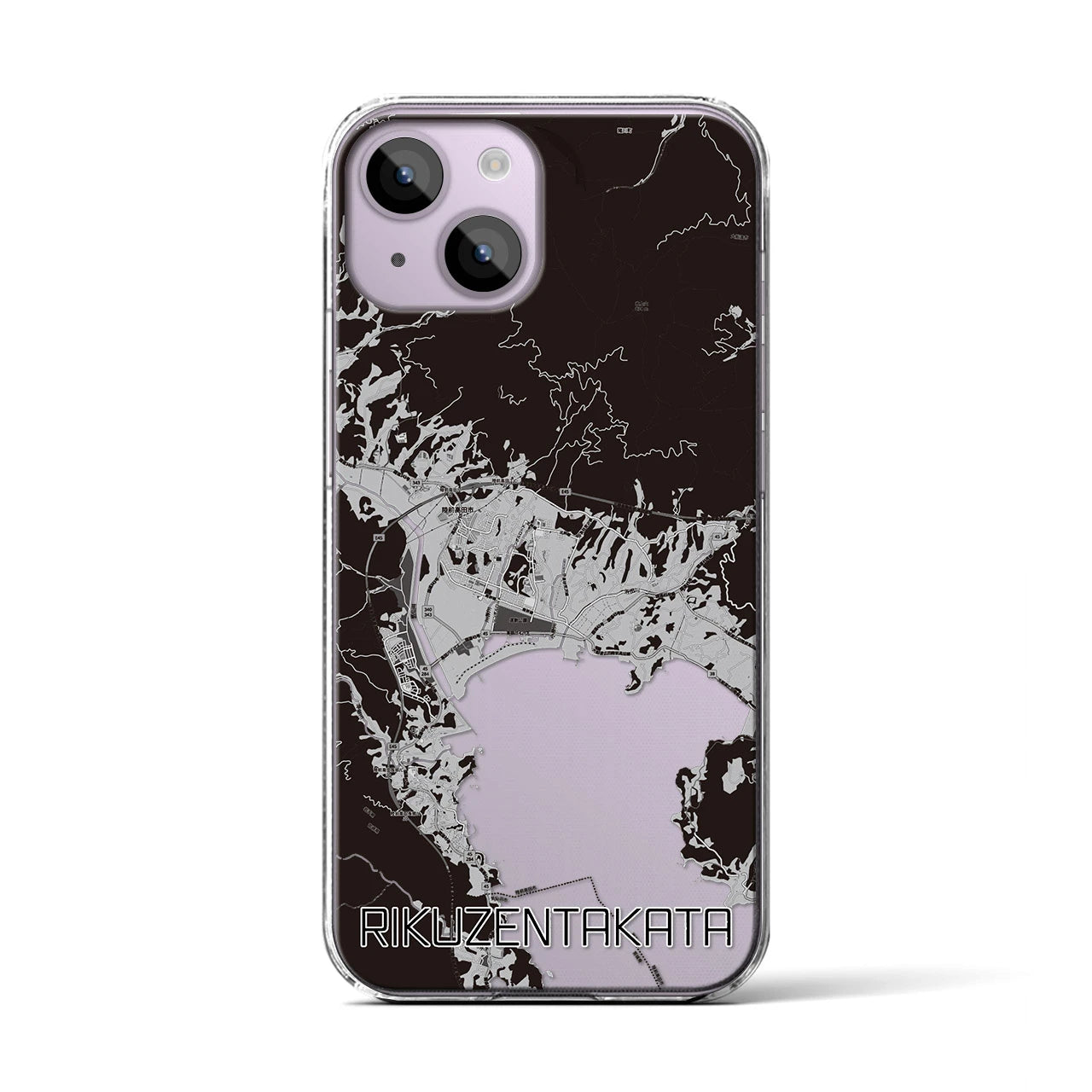 【陸前高田(岩手県)】地図柄iPhoneケース(クリアタイプ)