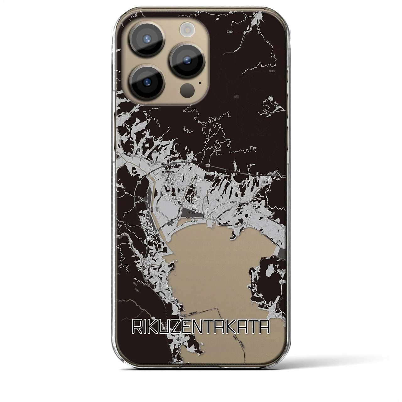 【陸前高田(岩手県)】地図柄iPhoneケース(クリアタイプ)