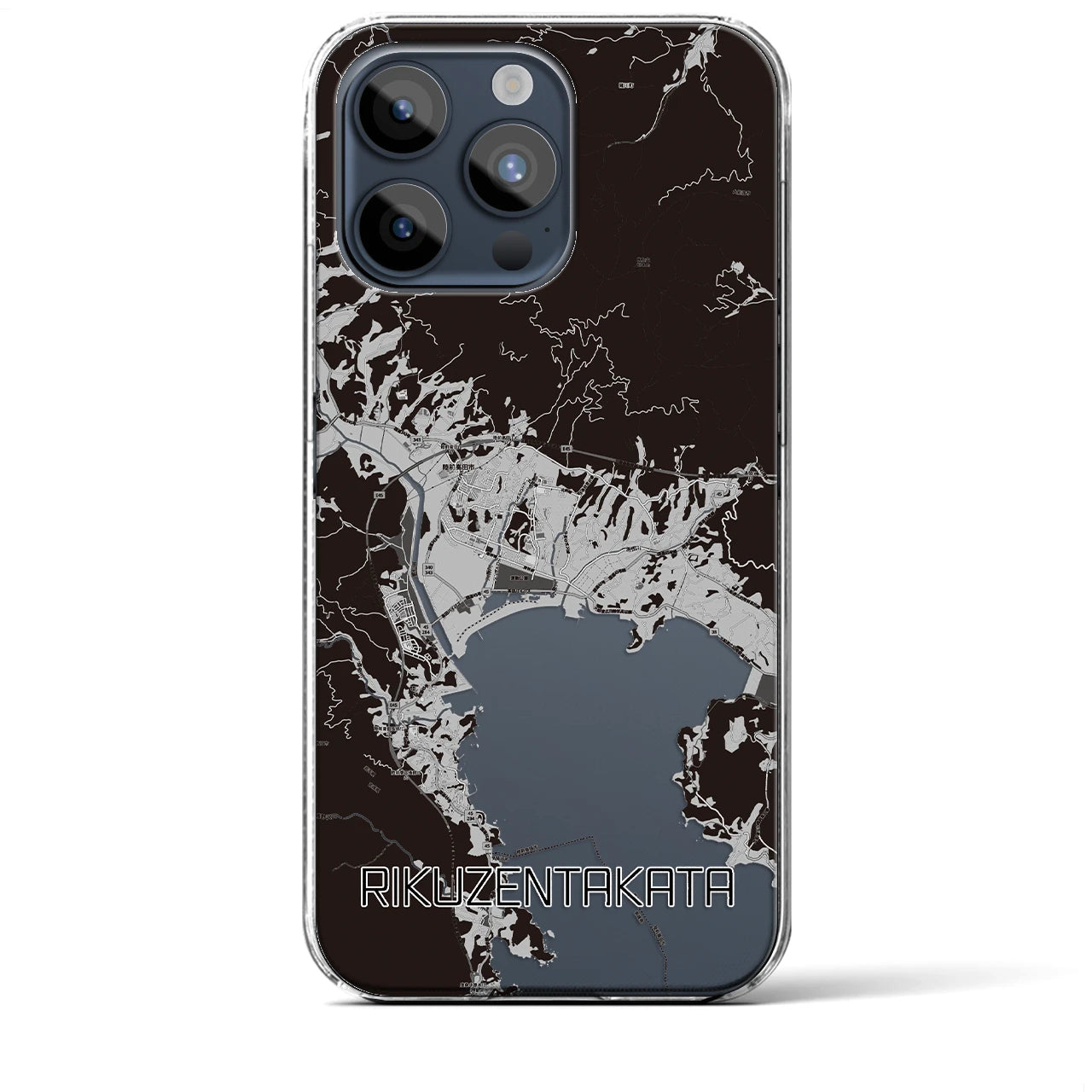 【陸前高田(岩手県)】地図柄iPhoneケース(クリアタイプ)