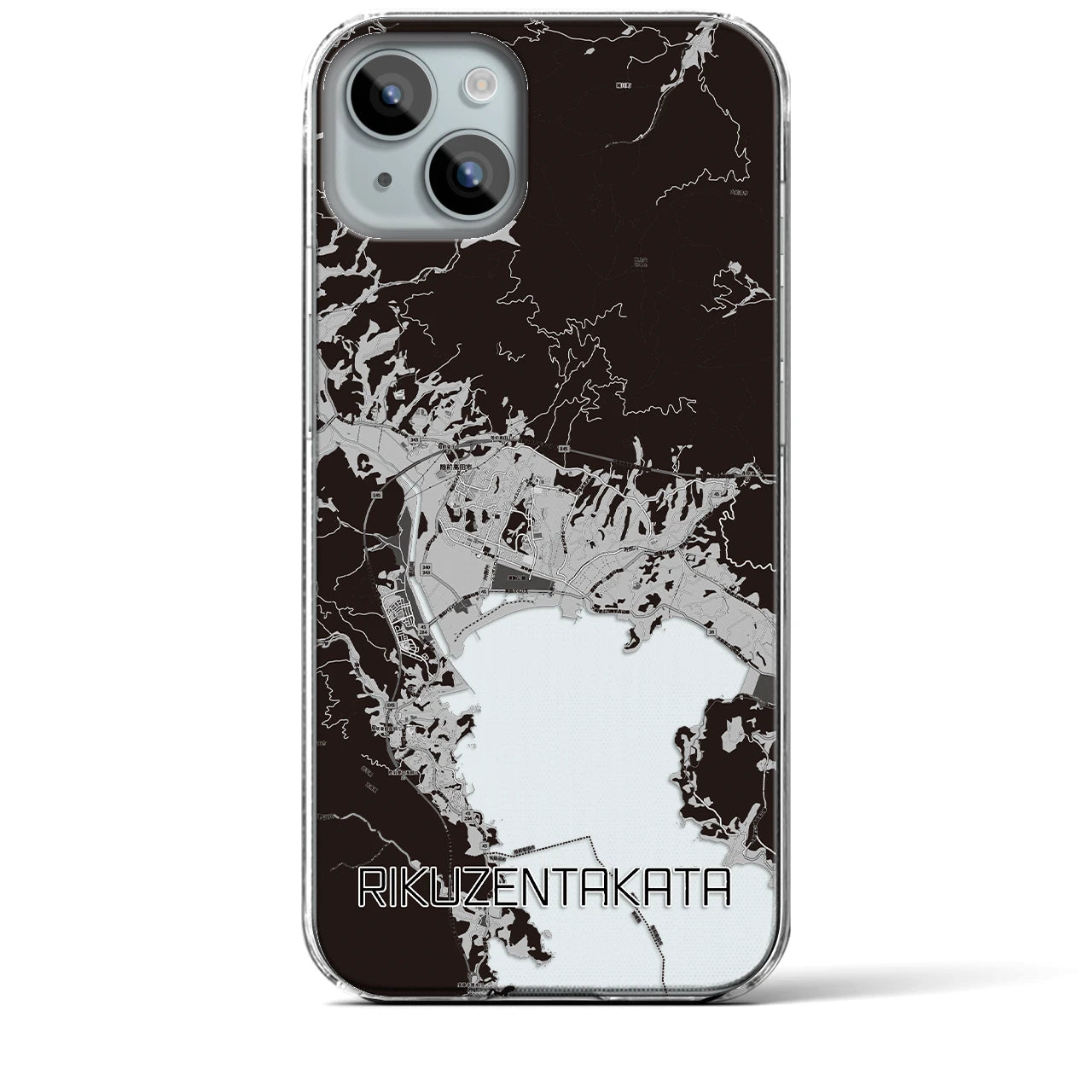 【陸前高田(岩手県)】地図柄iPhoneケース(クリアタイプ)