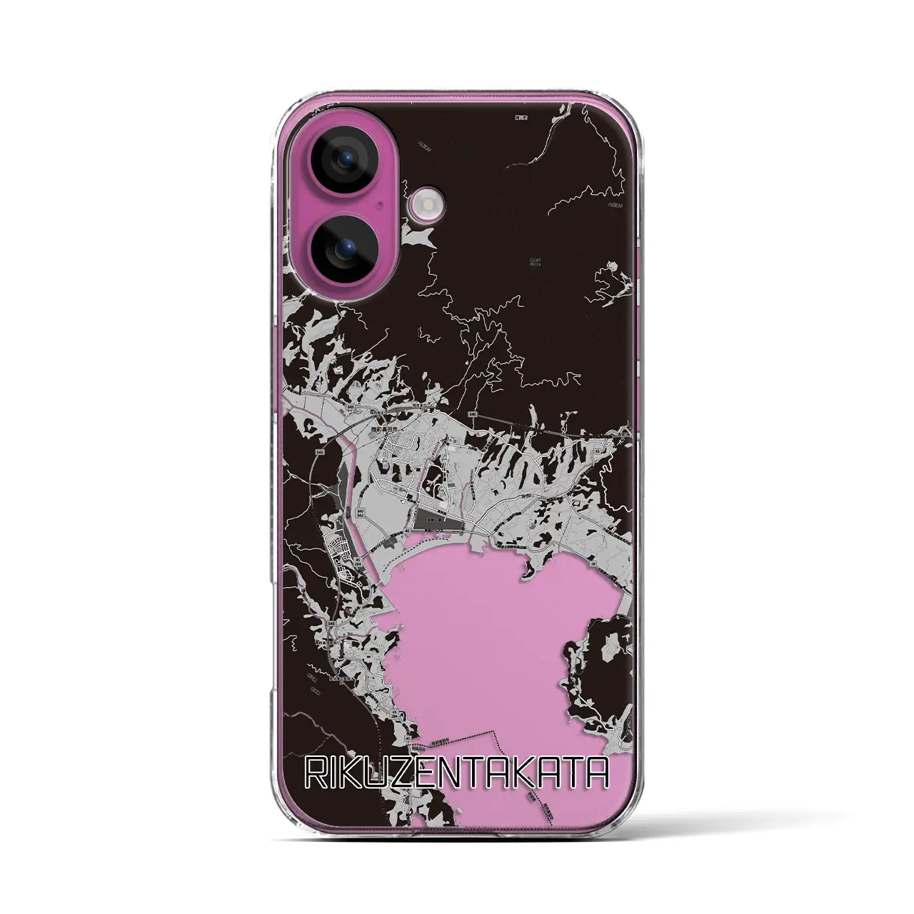 【陸前高田(岩手県)】地図柄iPhoneケース(クリアタイプ)