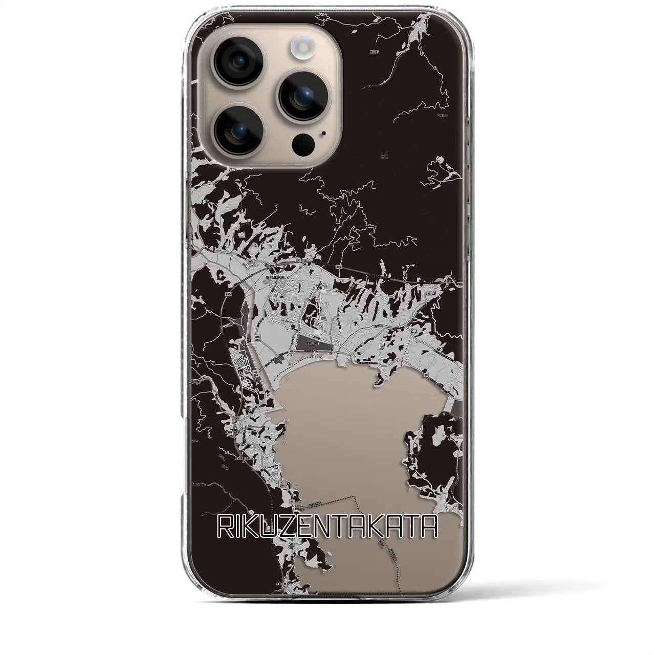 【陸前高田(岩手県)】地図柄iPhoneケース(クリアタイプ)