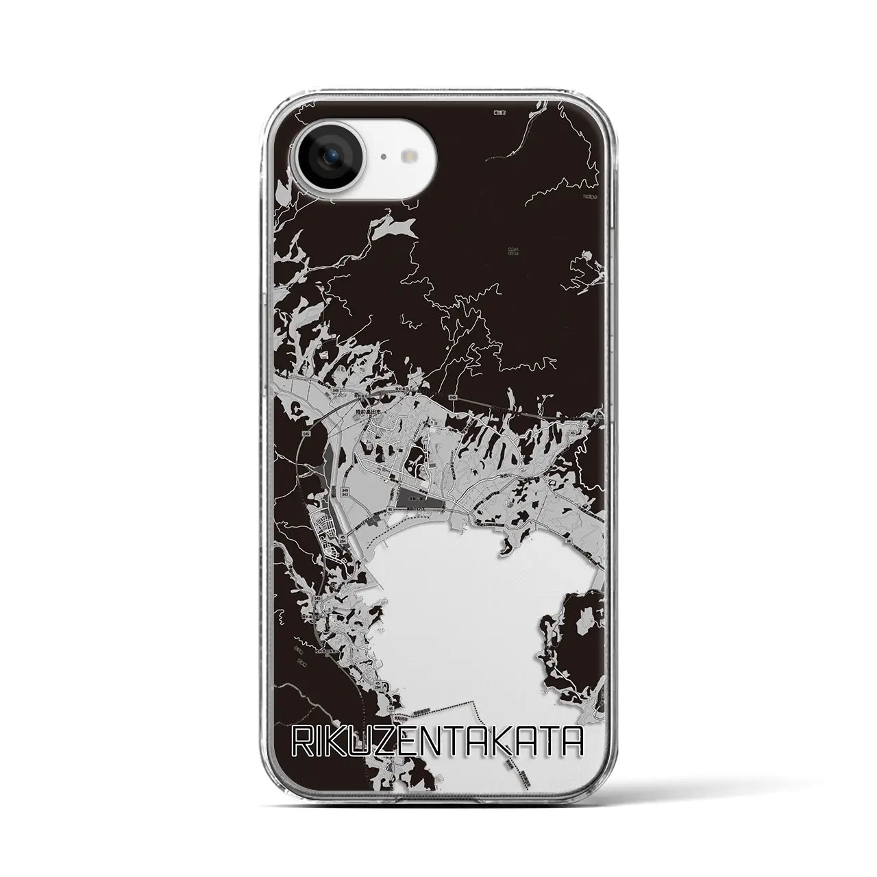 【陸前高田(岩手県)】地図柄iPhoneケース(クリアタイプ)