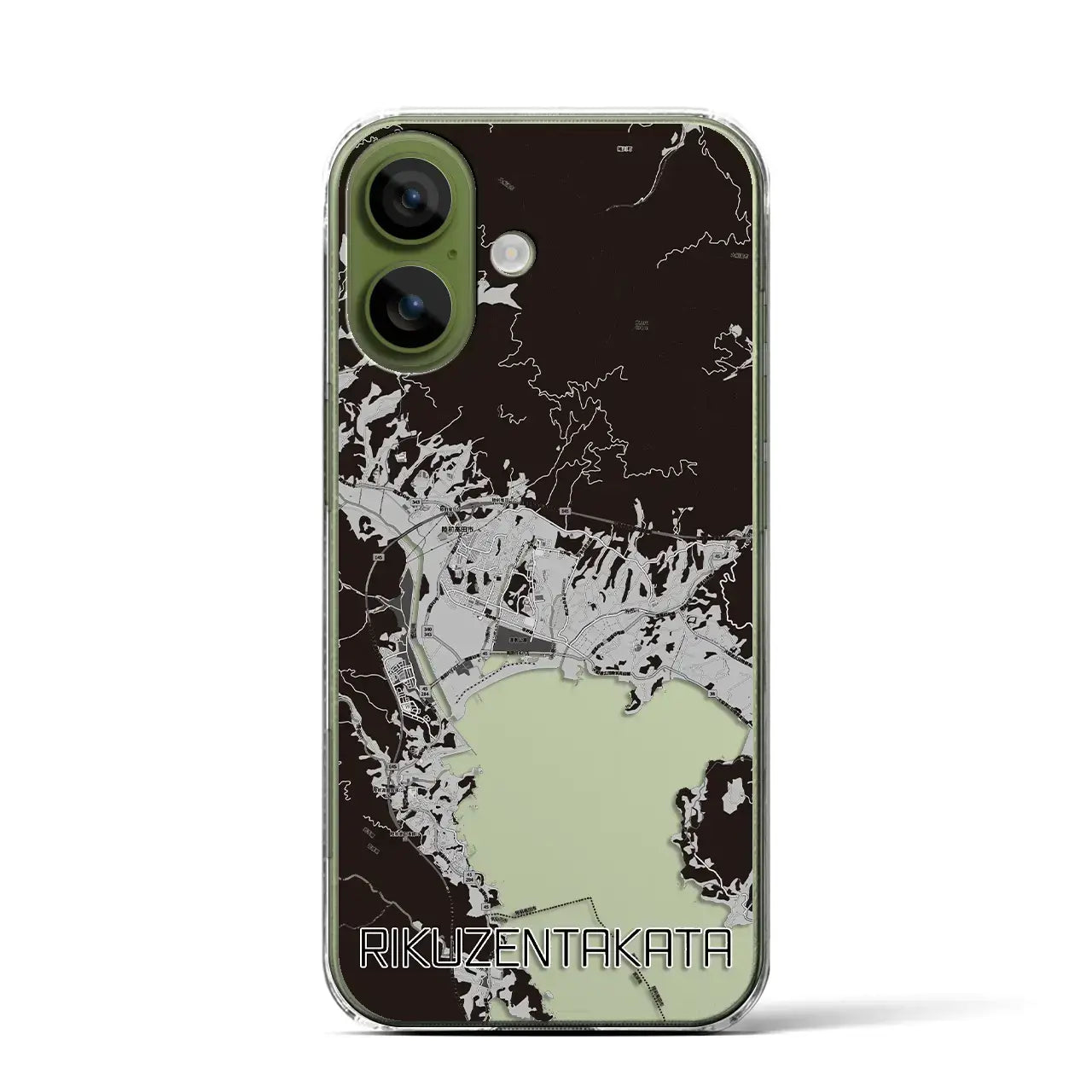 【陸前高田(岩手県)】地図柄iPhoneケース(クリアタイプ)