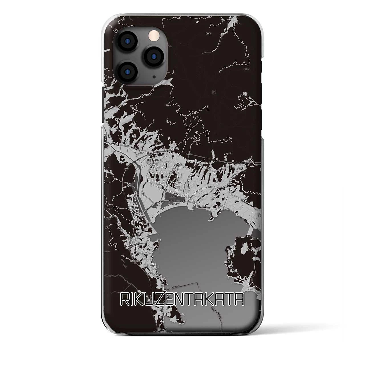 【陸前高田(岩手県)】地図柄iPhoneケース(クリアタイプ)