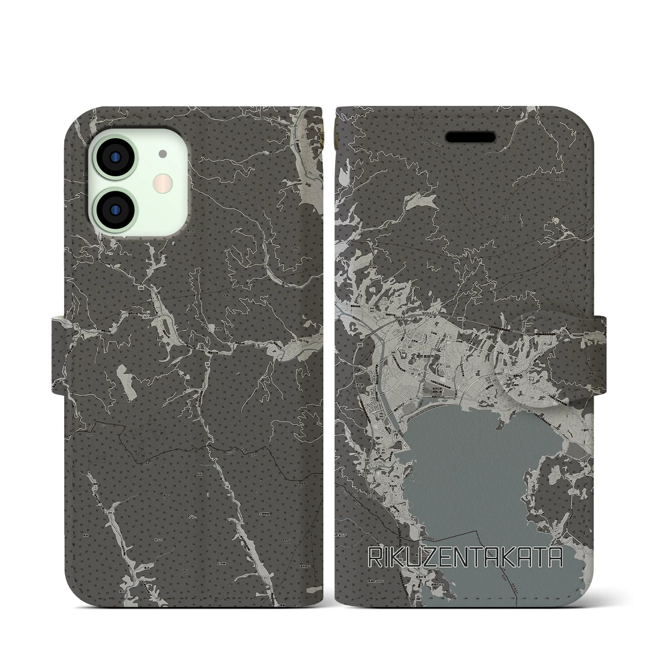 【陸前高田(岩手県)】地図柄iPhoneケース(手帳タイプ)