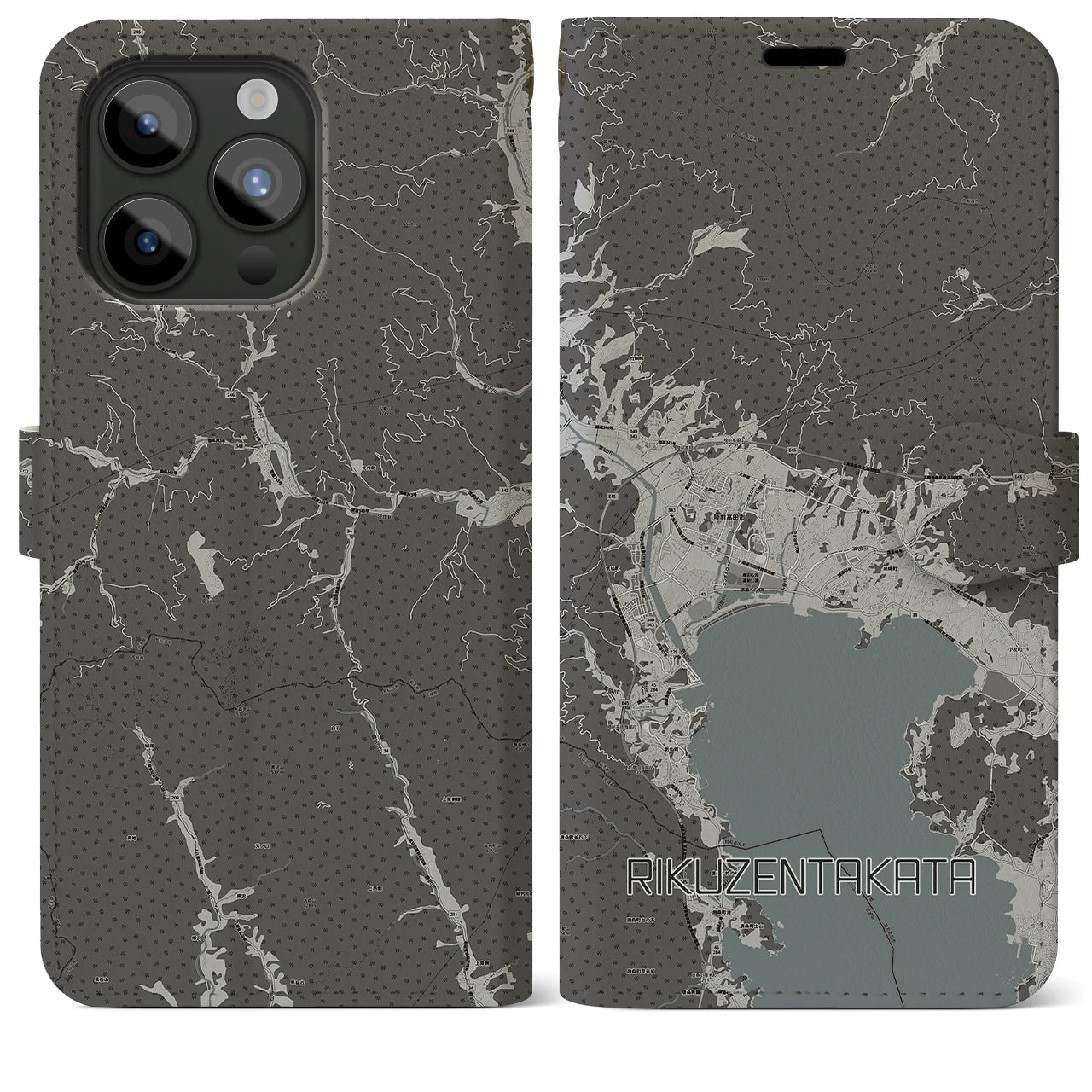 【陸前高田(岩手県)】地図柄iPhoneケース(手帳タイプ)