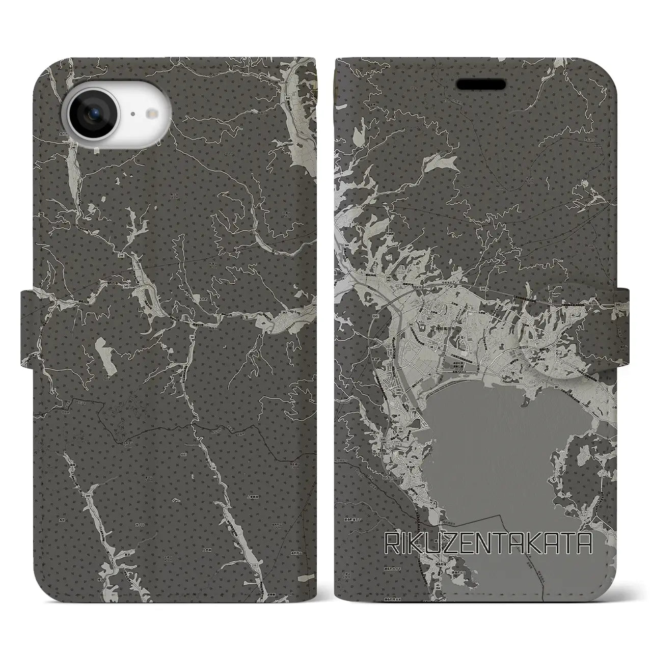 【陸前高田(岩手県)】地図柄iPhoneケース(手帳タイプ)