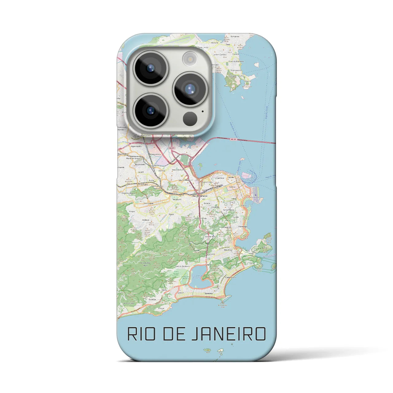 【リオデジャネイロ(ブラジル)】地図柄iPhoneケース(バックカバータイプ)
