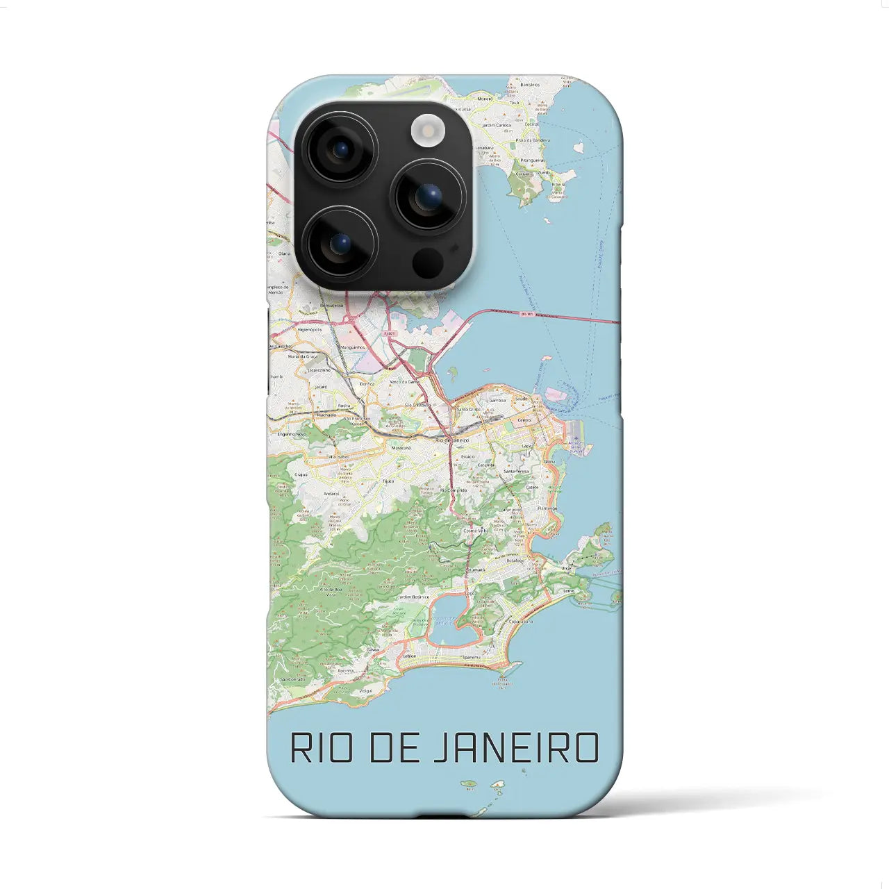 【リオデジャネイロ(ブラジル)】地図柄iPhoneケース(バックカバータイプ)