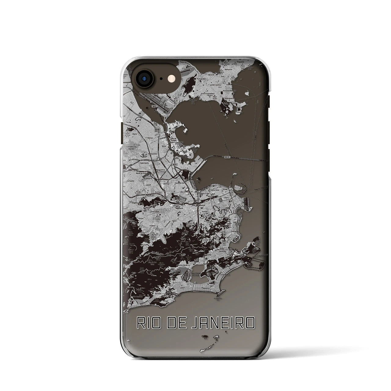 【リオデジャネイロ(ブラジル)】地図柄iPhoneケース(クリアタイプ)