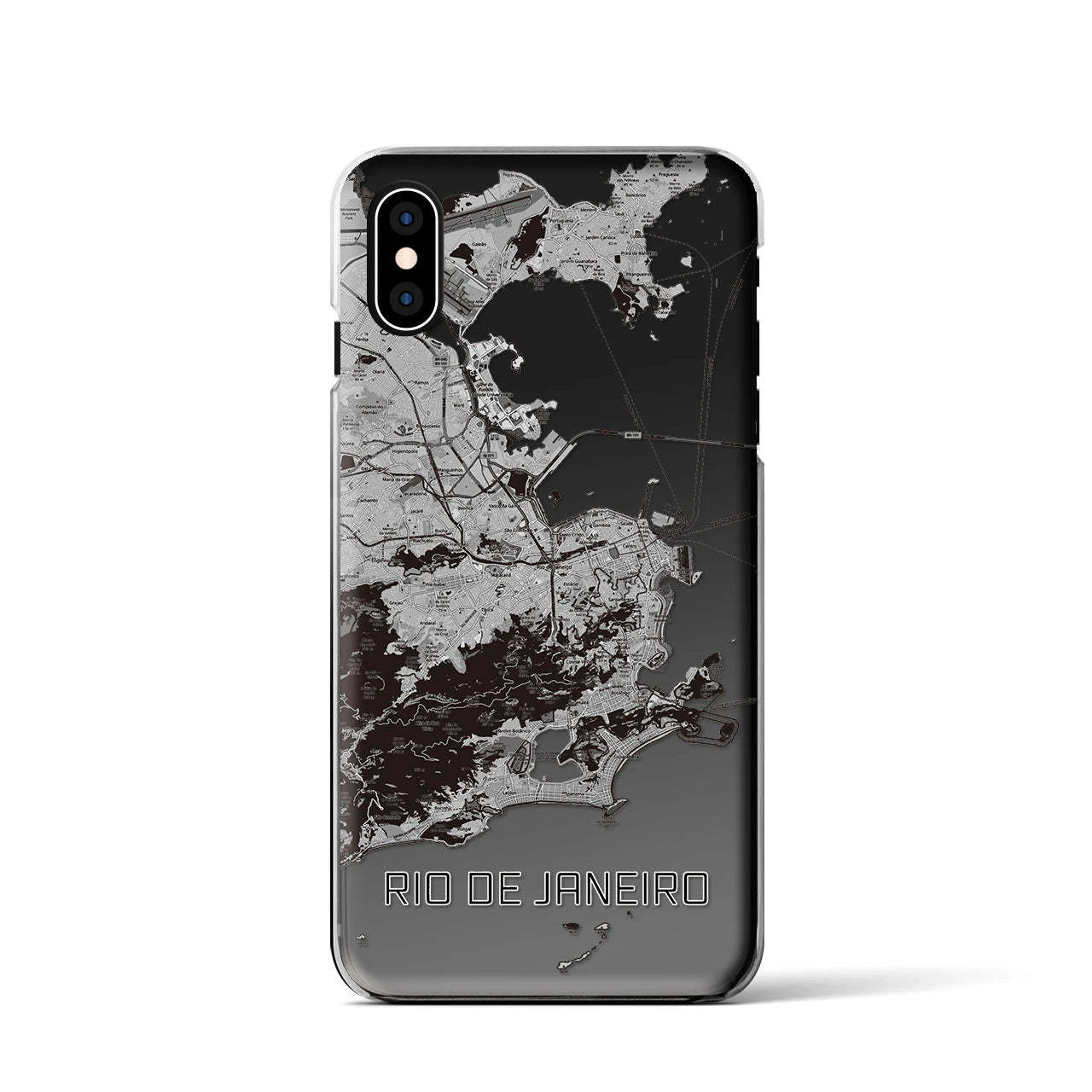 【リオデジャネイロ(ブラジル)】地図柄iPhoneケース(クリアタイプ)