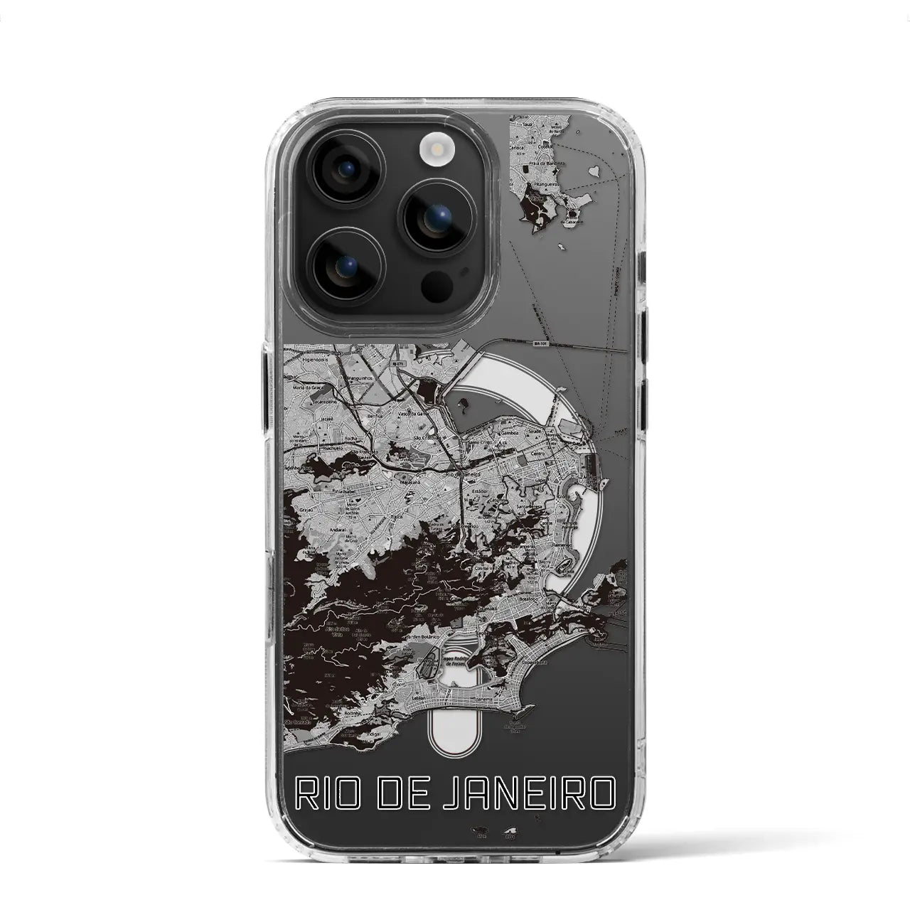 【リオデジャネイロ(ブラジル)】地図柄iPhoneケース(MagSafeタイプ)