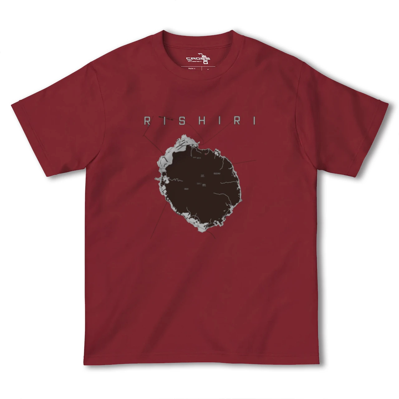 【利尻(北海道)】地図柄ヘビーウェイトTシャツ