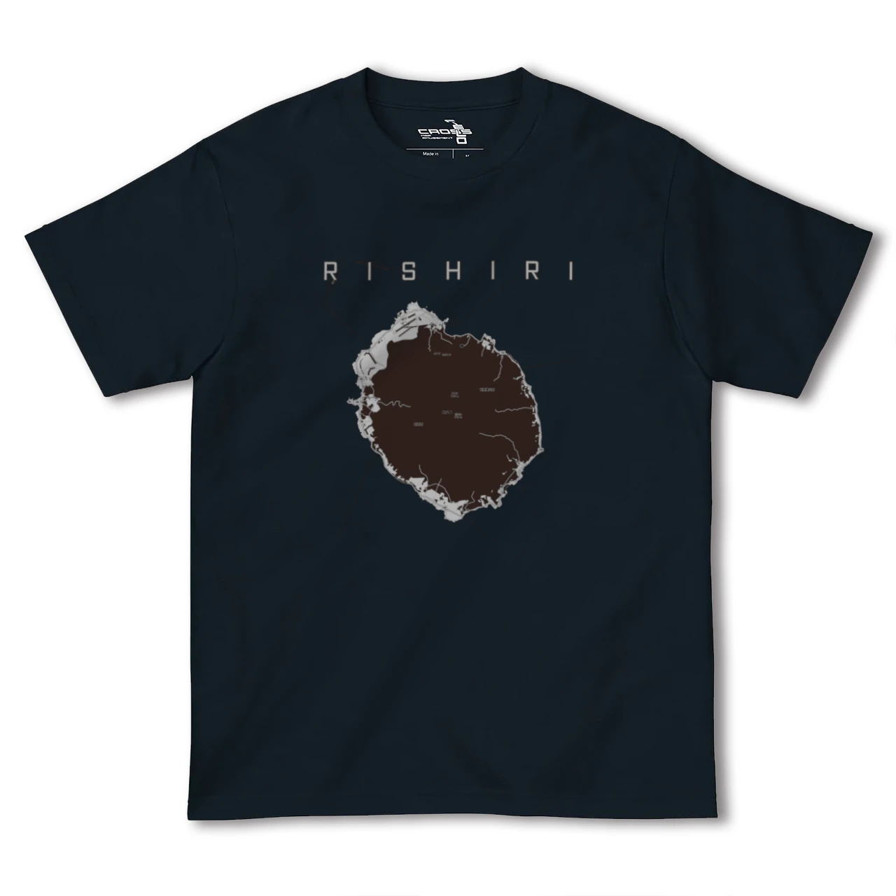 【利尻(北海道)】地図柄ヘビーウェイトTシャツ