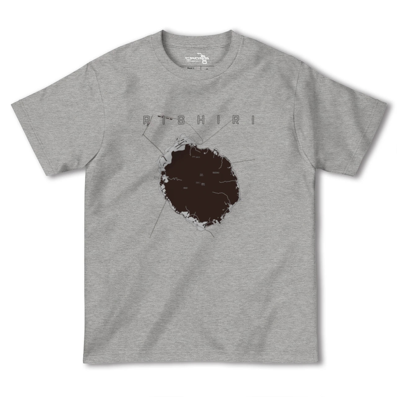 【利尻(北海道)】地図柄ヘビーウェイトTシャツ
