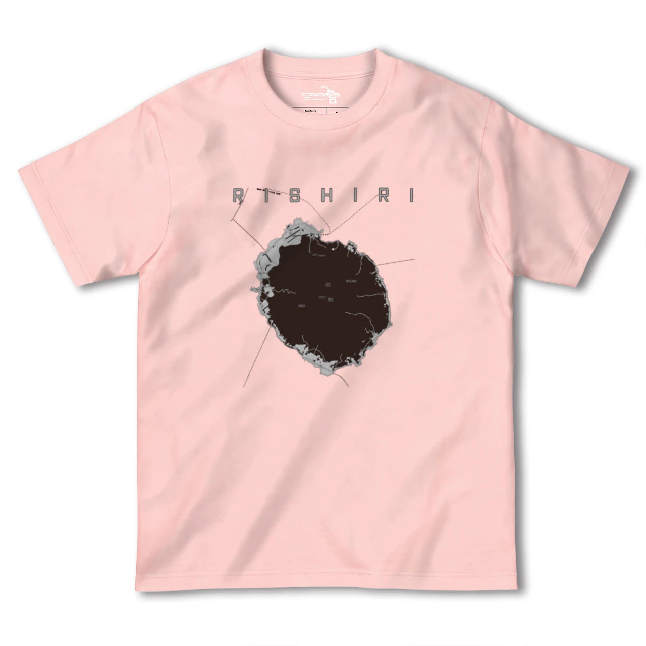 【利尻(北海道)】地図柄ヘビーウェイトTシャツ