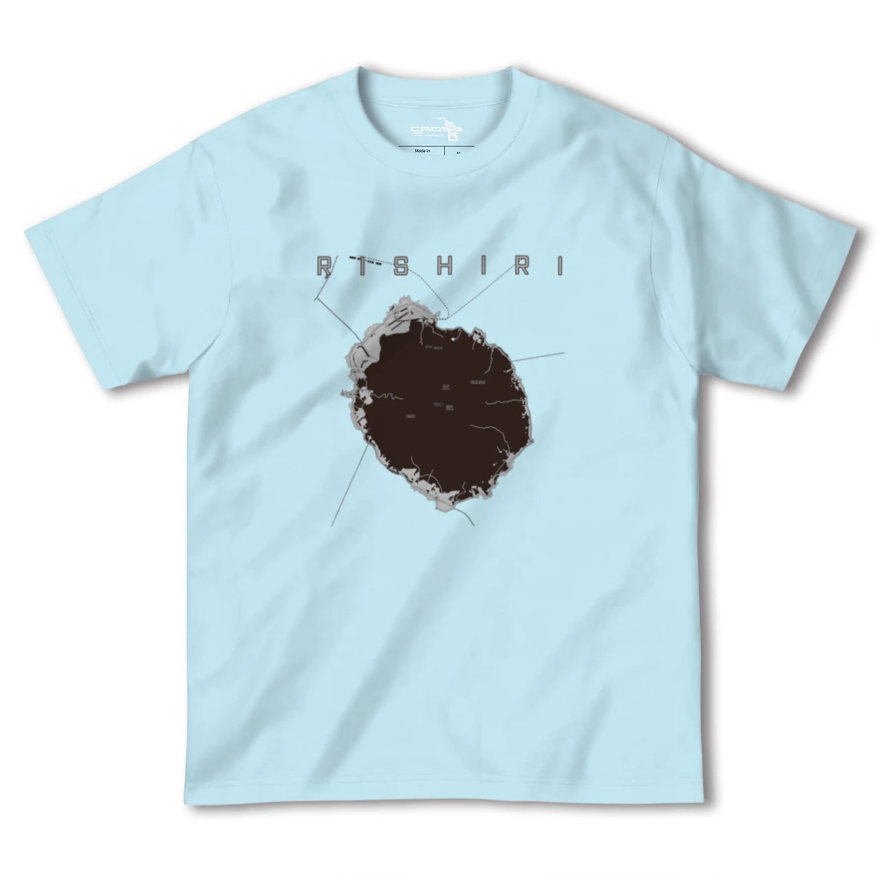 【利尻(北海道)】地図柄ヘビーウェイトTシャツ