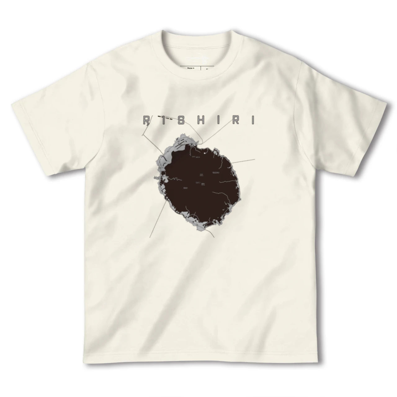 【利尻(北海道)】地図柄ヘビーウェイトTシャツ