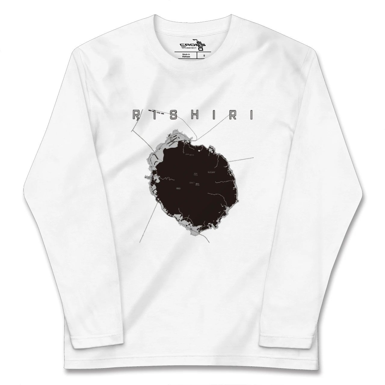 【利尻(北海道)】地図柄ロングスリーブTシャツ