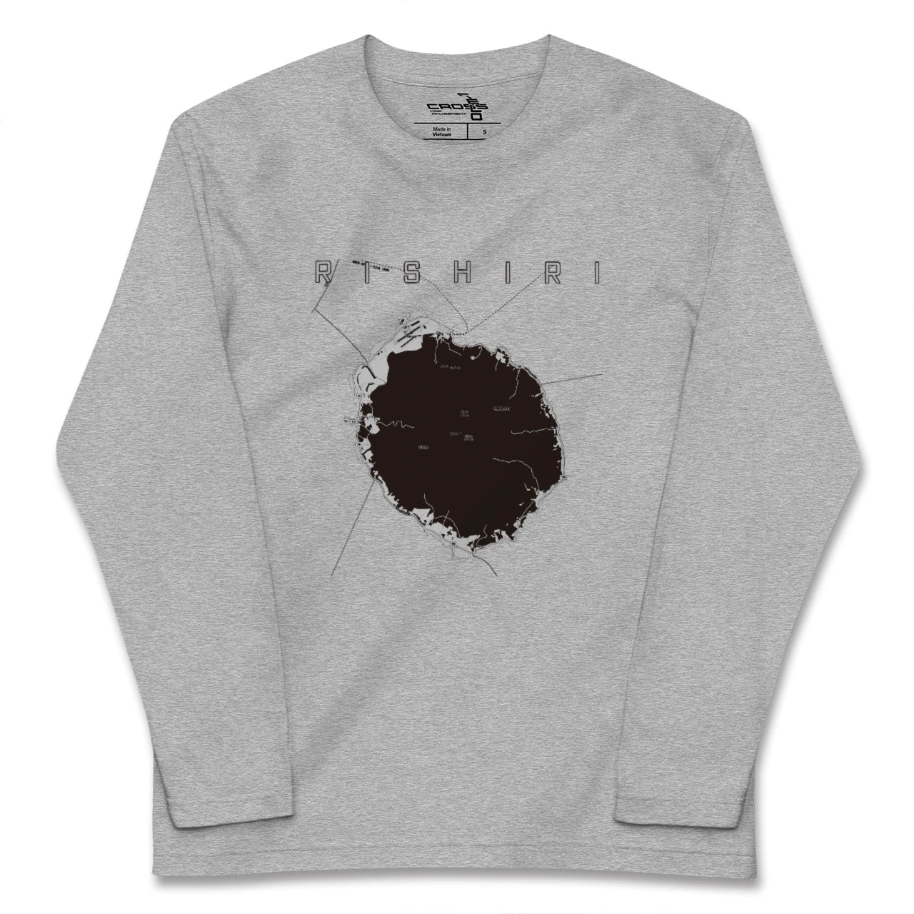 【利尻(北海道)】地図柄ロングスリーブTシャツ